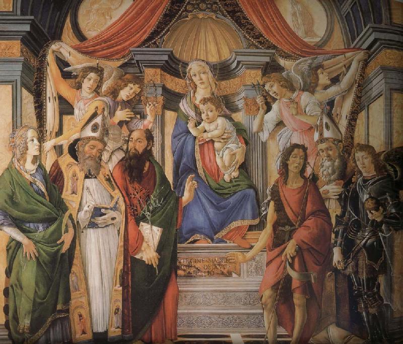 Son with six saints of Notre Dame, Sandro Botticelli